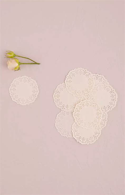 White Lace Paper Doilies Set Of 30 Davids Bridal