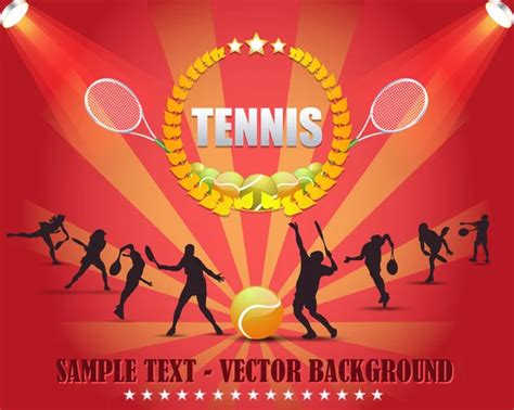 Tipograf A Del Tenis Im Genes De Stock De Arte Vectorial Depositphotos