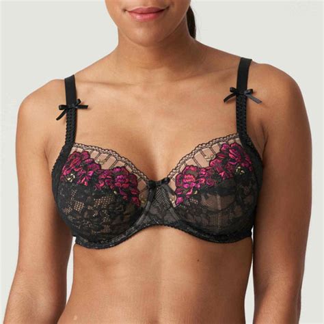 Soutien Gorge Embo Tant Armatures Broderie Et N Uds Satin S Noir Prima