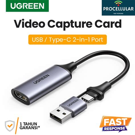 Jual Ugreen Video Capture Card 4K 60Hz HDMI To USB C Mac Windows