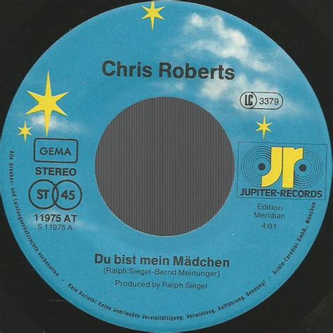 Chris Roberts Du Bist Mein Mädchen 7 si 1978 Het Plaathuis