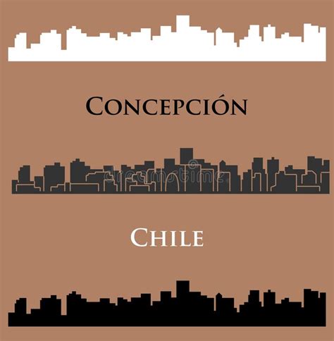 Concepcion, Chile City Silhouette Stock Vector - Illustration of park ...