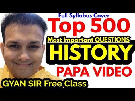 Top History Most Imp Mcq Questions Question Bank All Exams Papa