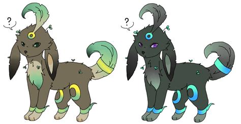 Pokefusion Adopts #1 - Umbreon x Leafeon by limedevils on DeviantArt