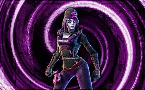 Skully Oscuro Violeta Grunge Fortnite Vórtice Personajes De Fortnite Piel Oscura De Skully