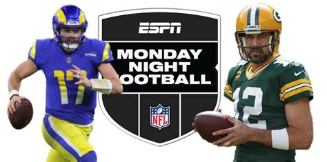 Monday Night Football Rams At Packers 715 Ct Lineups Broadcast