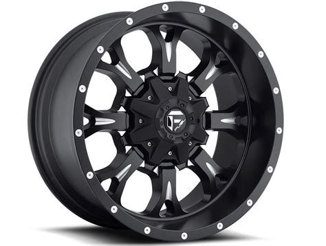 Fuel Matte Black Krank Wheels Rugged Ridge