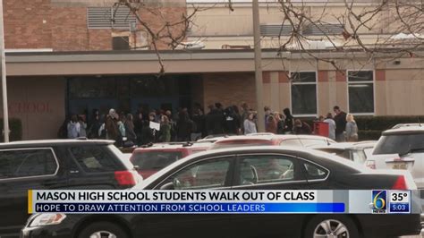 Mason High School Students Stage Walkout To Express Safety Concerns