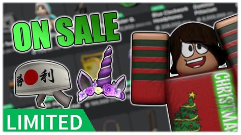 On Sale 2 New Limited Items Roblox Youtube