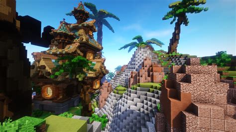 Bedwars Tropical Hub X Lobby Minecraft Map