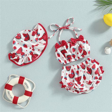 Traje de baño para niña bebé conjunto de bikini sin mangas nudo