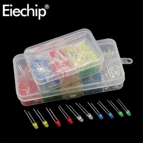 Mm Mm Led Diodes Diy Electronic Kit White Red Yellow Green Blue