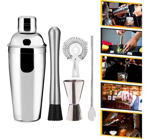 Kit Caipirinha Profissional Coqueteleira Ml Barman Inox Mercadolivre