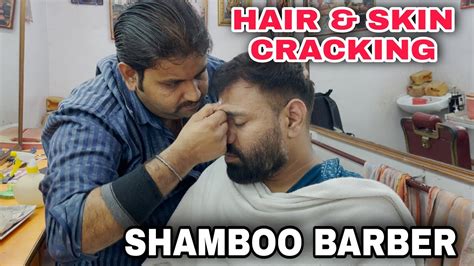 Asmr Head Massage Hair Cracking Nasal Back Hand By Indian Barber