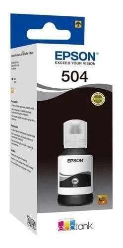 Tinta Epson Preto T504 Refil L4150 L4160 L6161 6171 Original Preto