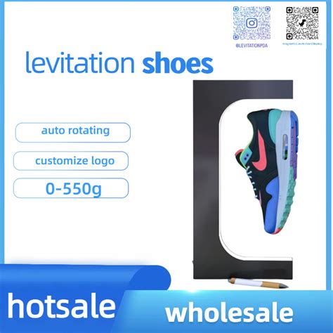 Factory Wholesale Acrylic Rotating Magnetic Floating Levitating Shoe