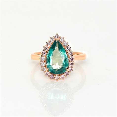 No Reserve Price IGI 2 75 Ct Bluish Green Emerald And Pink Catawiki