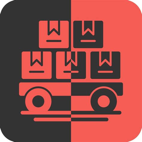 Logistics Red Inverse Icon 39485411 Vector Art At Vecteezy