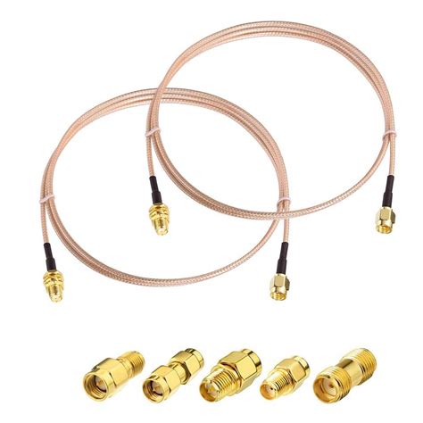 Buy SUPERBAT SMA Male To SMA Female RF Coaxial Coax Cable 12inches