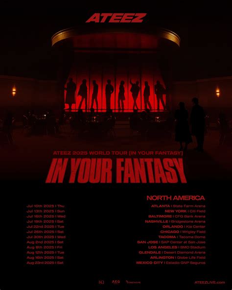 ATEEZ Reveals 'IN YOUR FANTASY' World Tour Stops - KPOP HIT