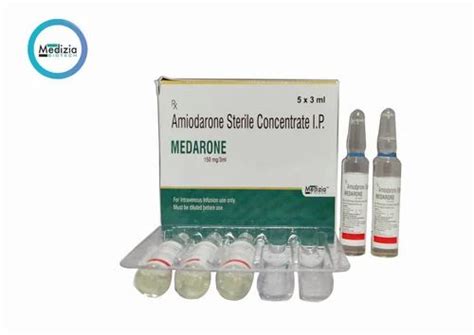 Medarone Ml Amiodarone Sterile Concentrate Injection X Ml Ampule