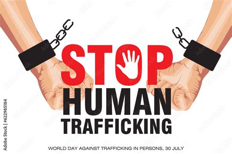 World Day Against Trafficking In Persons Stop Human Trafficking Stock Vector Adobe Stock