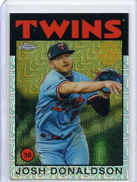 Topps Josh Donaldson Silver Pack Card Refractor Series Ebay