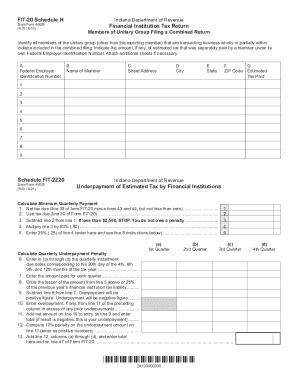 Fillable Online Forms In Financial Institution Tax Booklet FIT 20