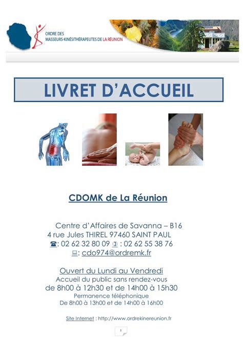 Pdf Livret D Accueil Lausan Ordrekinereunion Fr Fournir Un