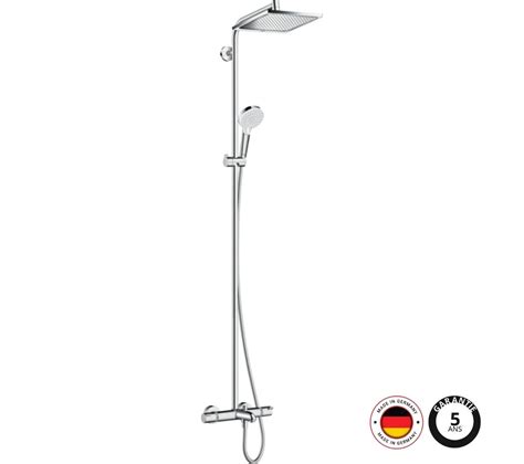 Colonne Bain Douche Thermostatique Hansgrohe Crometta E 240 Chromé