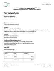 Final BSBPMG522 Template Task 2 Revised Project Management Plan Docx