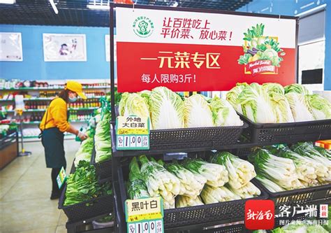 记者探访海口菜篮子社区平价店 “一元菜”让群众得实惠新浪海南新浪网