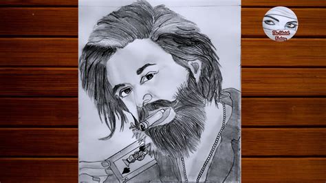 How To Draw KGF 2 Rocky Easy Pencil Sketch Step By Step Yash