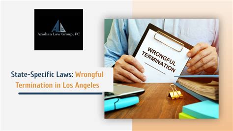 PPT State Specific Laws Wrongful Termination In Los Angeles