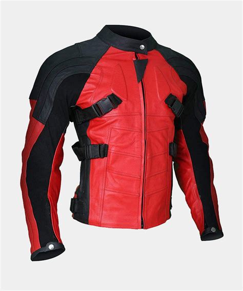 Men S Deadpool Wade Wilson Motorcycle Ryan Reynolds Leather Jacket