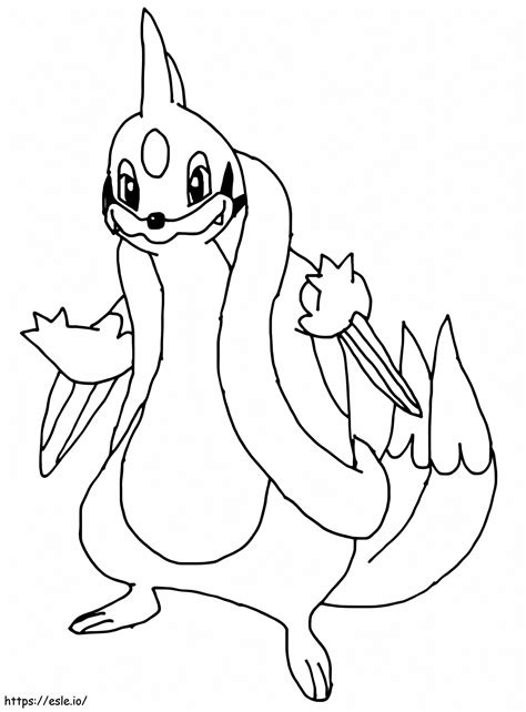 Printable Floatzel Pokemon Coloring Page