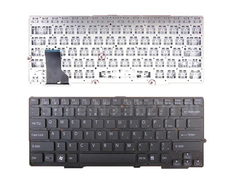 Us Keyboard For Sony Vaio Sve Svs Black For Backlit Version Without