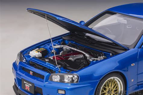 Nissan Skyline GT R R34 V Spec II With BBS LM Wheels Bayside Blue