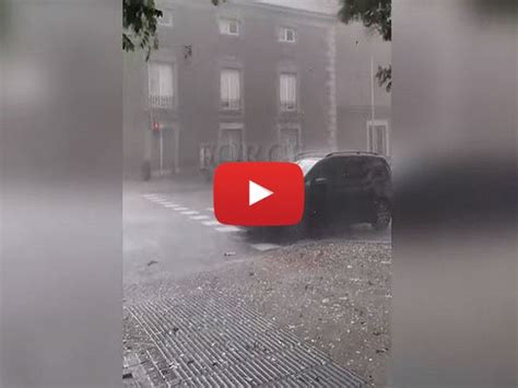 Video Meteo Di Cronaca Diretta Spagna Violenta Tempesta Di Pioggia