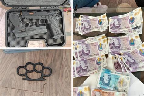 Weapons And Cash Seized By Police In Early Hours Basildon Drugs Raid