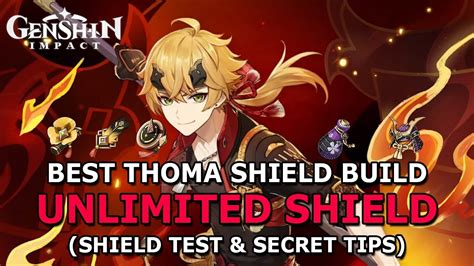 Best Thoma Shield Build Unlimited Shield Genshin Impact Youtube