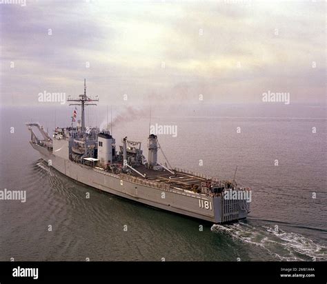 A Port Quarter View Of The Tank Landing Ship USS SUMTER LST 1181