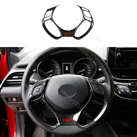 Carbon Fiber Color Steering Wheels Frame Decorator Trim Fit For Toyota