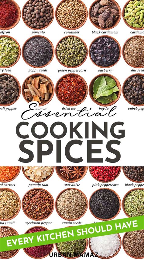 11 Essential Cooking Spices Every Kitchen Should Have Urban Mamaz