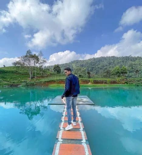 View Alam Bikin Nyaman Danau Dikelilingi Kebun Teh Dan Pemandangan