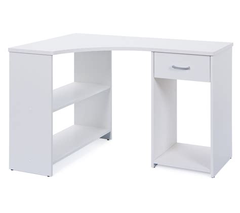 Bureau Dangle Grossi 3 Niches Et 1 Tiroir De Rangement Blanc Bureau