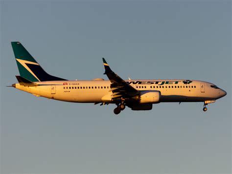 C Gxax Westjet Boeing Max By Jason Cassady Aeroxplorer Photo