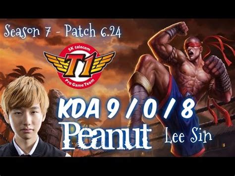 Skt T Peanut Lee Sin Vs Evelynn Jungle Patch Kr Ranked Youtube