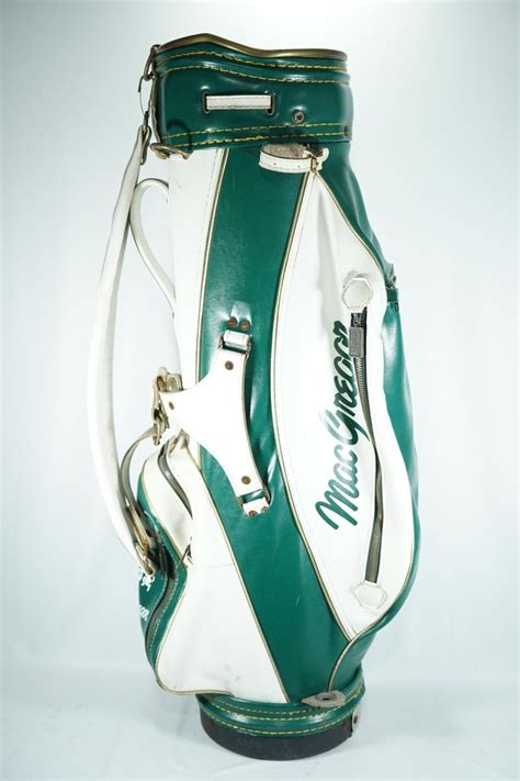Macgregor Vintage Cart Bag White And Green St Johns Institute
