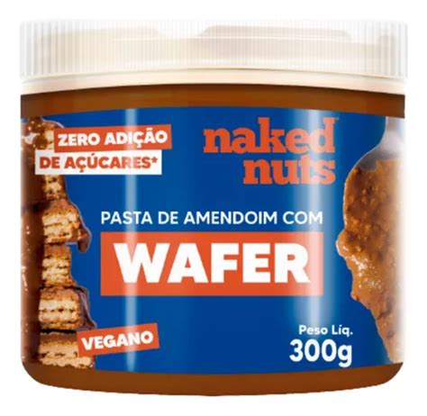 Pasta De Amendoim Wafer De Chocolate Naked Nuts 300g